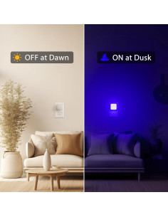 Luz Nocturna LED Briignite Azul 2 Paquete con Sensor 2