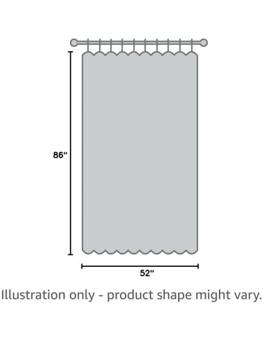 Cortinas de Lino KOUFALL 132 cm x 218 cm Juego de 2 Paneles