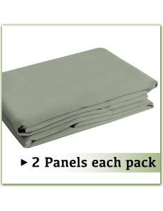 Cortinas Blackout Turquoize 2 Paneles 42x54 cm Hierba Marina 2