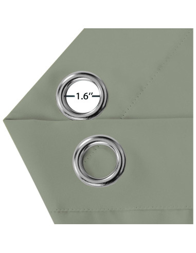 Cortinas Blackout Turquoize 2 Paneles 42x54 cm Hierba Marina