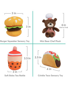 Set de Juego de Peluche Baby GUND Camión de Comida 5 Piezas 2