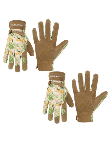 Guantes de Trabajo HLDD HANDLANDY para Mujeres - Cuero y Transpirables