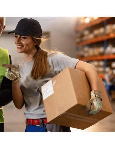 Guantes de Trabajo HLDD HANDLANDY para Mujeres - Cuero y Transpirables