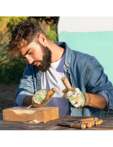Guantes de Trabajo HLDD HANDLANDY para Mujeres - Cuero y Transpirables