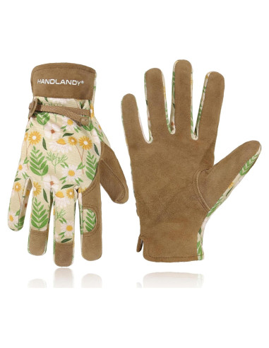 Guantes de Trabajo HLDD HANDLANDY para Mujeres - Cuero y Transpirables