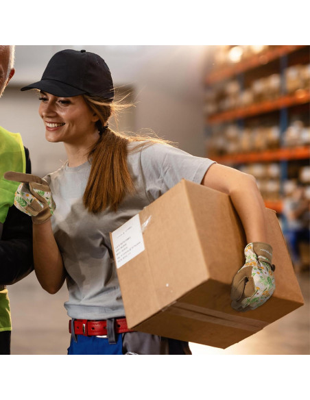 Guantes de Trabajo HLDD HANDLANDY para Mujeres - Cuero y Transpirables