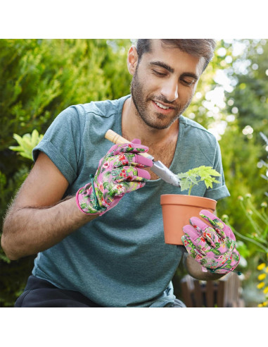 Guantes de Trabajo HLDD HANDLANDY para Mujeres - Jardinería y Mecánica