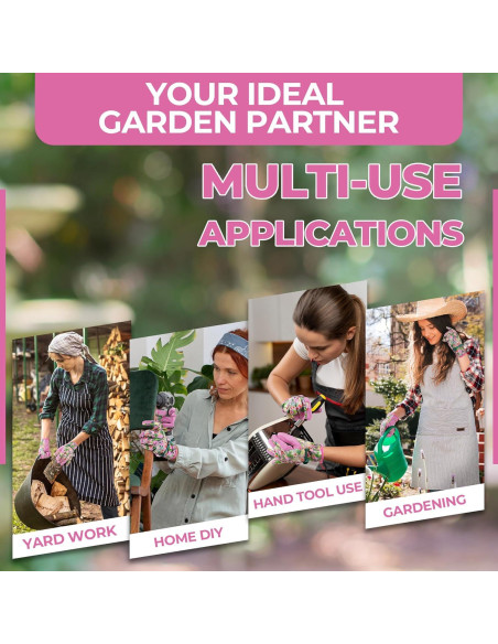 Guantes de Trabajo HLDD HANDLANDY para Mujeres - Jardinería y Mecánica