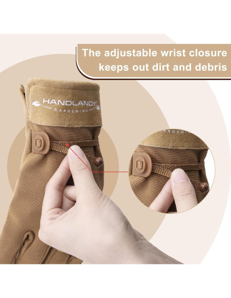 Guantes de Trabajo HLDD HANDLANDY para Mujeres - Cuero y Transpirables