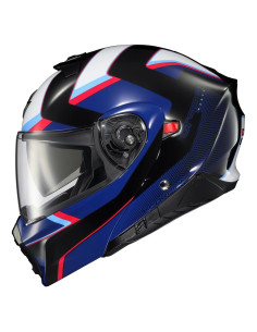 Casco Modular ScorpionEXO GT930 Azul/Rojo Extra Grande