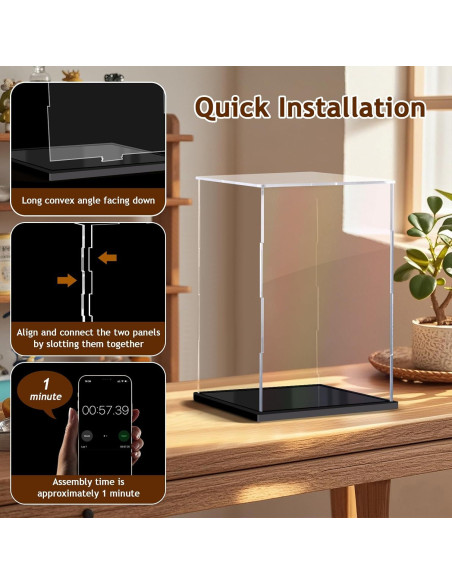 Caja de Exhibición Acrílica XINISS 23x23x23 cm para Coleccionables