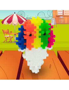 Plus Plus Set de Bloques 3D Cono de Nieve 70 Piezas 2