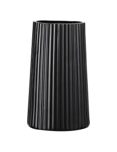 Jarrón Cerámica Negra YANWE1 20 cm Decoración Moderna