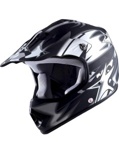 Casco de Motocross 1Storm HBOY para Niños S Negro Mate 2