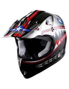 Casco de Motocross 1Storm HBOY para Niños S Negro Mate 2