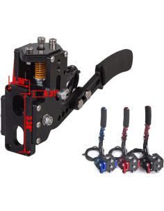 Freno de Mano USB ZHSYMX para Simuladores de Carreras PC Rojo 2