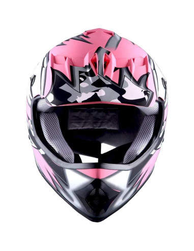 Casco de Motocross 1Storm HBOY para Niños + Gafas y Guantes