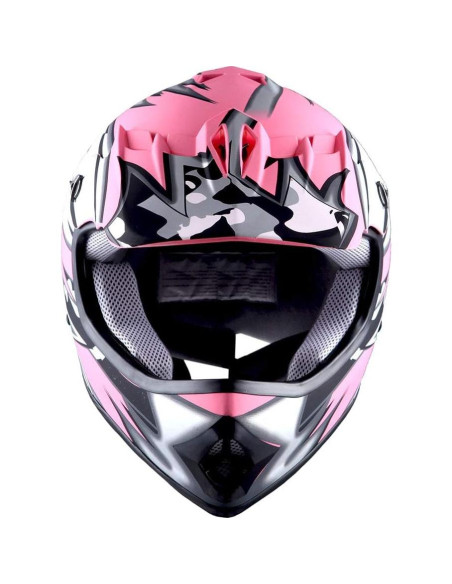 Casco de Motocross 1Storm HBOY para Niños + Gafas y Guantes