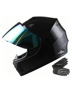 Casco Infantil WOW HKY-B15 + Guantes MX + S 49-50 CM