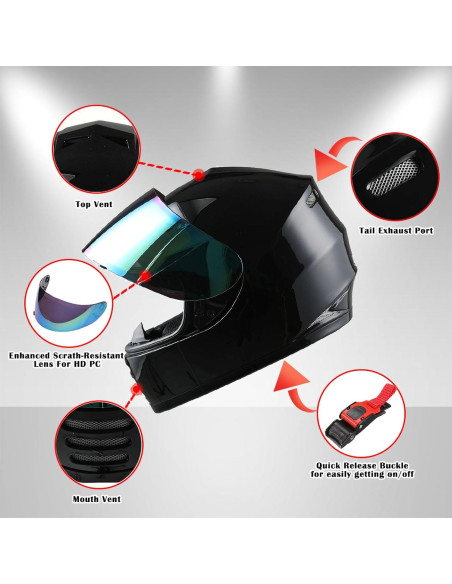 Casco Infantil WOW HKY-B15 + Guantes MX + S 49-50 CM