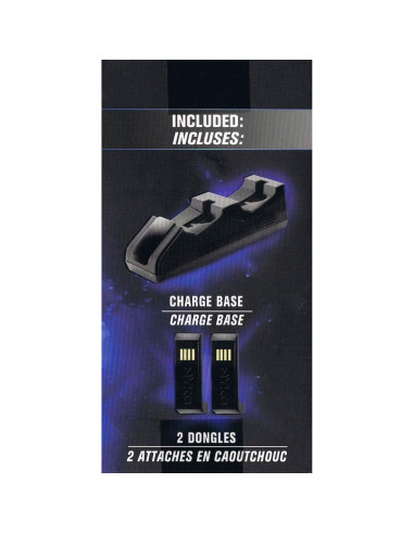 Base de Carga Nyko para PS4 - Doble Puerto y Adaptadores USB