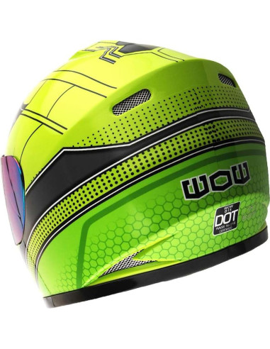 Casco Infantil WOW HKY-B15 + Guantes MX + Talla S