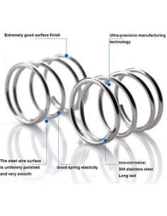 3 Resortes de Acero Inoxidable 4lb para Joysticks Sanwa JLF 2