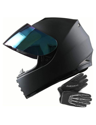 Casco Integral WOW HKY-B15 para Jóvenes + Guantes MX