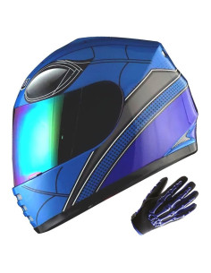 Casco Infantil WOW HKY-B15 + Guantes MX + Talla S 49-50 CM