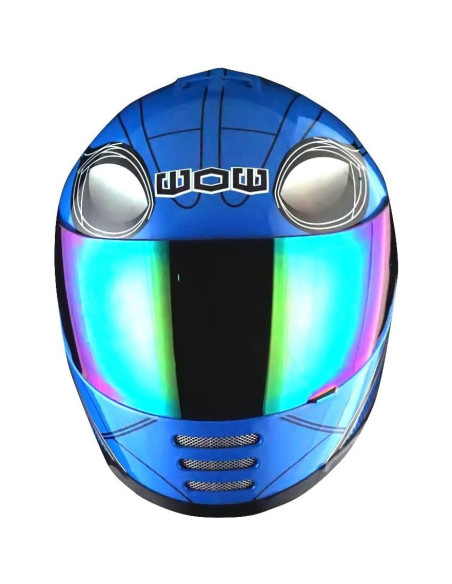 Casco Infantil WOW HKY-B15 + Guantes MX + Talla S 49-50 CM