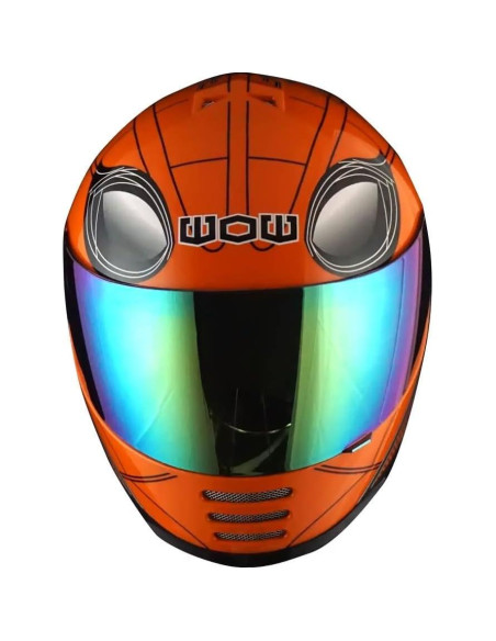 Casco Infantil WOW HKY-B15 + Guantes MX + Talla S 49-50 CM