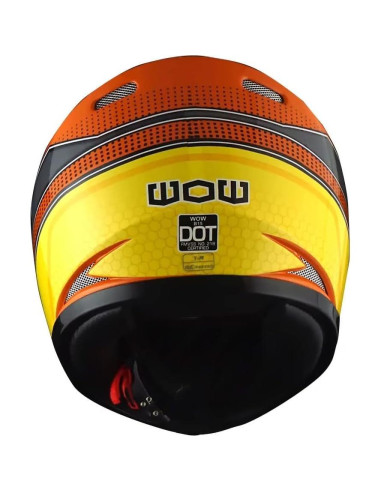 Casco Infantil WOW HKY-B15 + Guantes MX + Talla S 49-50 CM