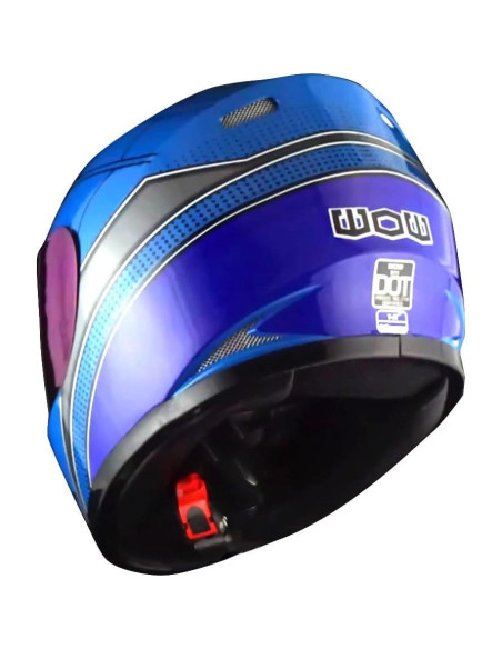 Casco Infantil WOW HKY-B15 + Guantes MX + Talla S 49-50 CM