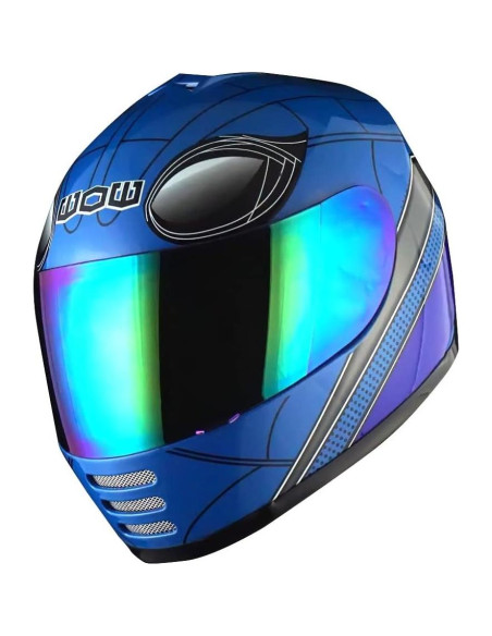 Casco Infantil WOW HKY-B15 + Guantes MX + Talla S 49-50 CM