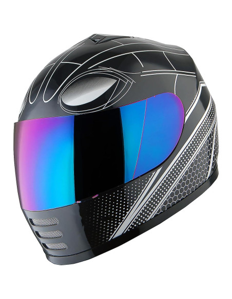 Casco Infantil WOW HKY-B15 + Guantes MX S Blanco Brillante