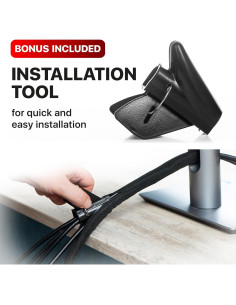 Organizador de Cables X-Protector 3.18 cm x 3 m - Negro 2