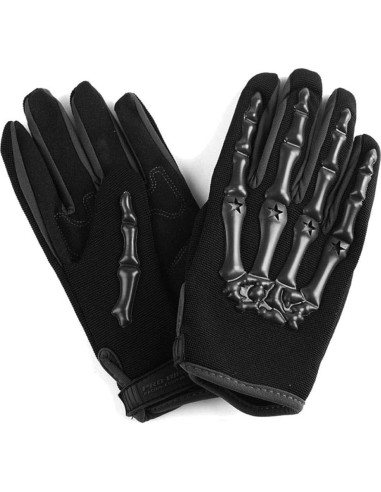 Casco Infantil WOW HKY-B15 + Guantes MX S Blanco Brillante