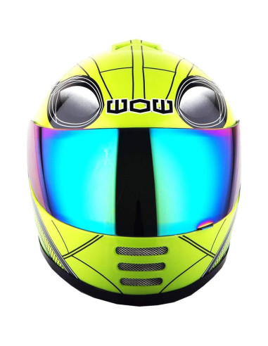 Casco Infantil WOW HKY-B15 + Guantes MX + Talla S 49-50 CM