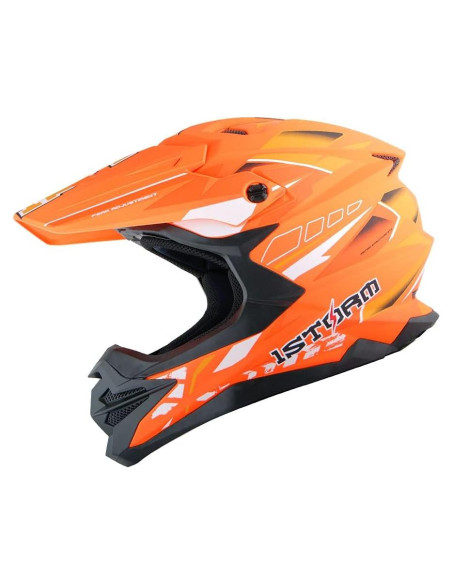 Casco 1Storm HF803 Motocross Adulto Negro Mate 53-54 cm
