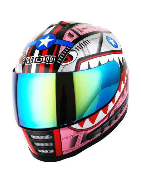 Casco Infantil WOW HKY-B15 + Guantes MX + Talla S 49-50 CM