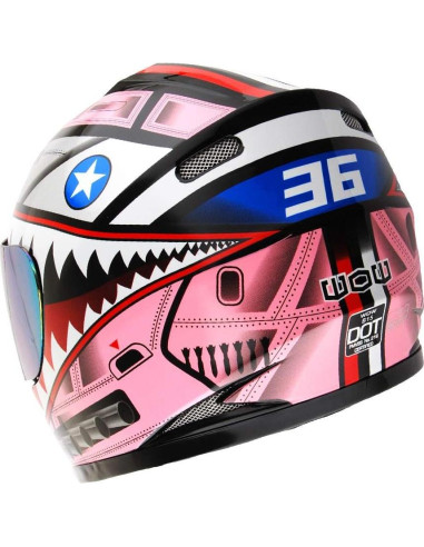 Casco Infantil WOW HKY-B15 + Guantes MX + Talla S 49-50 CM