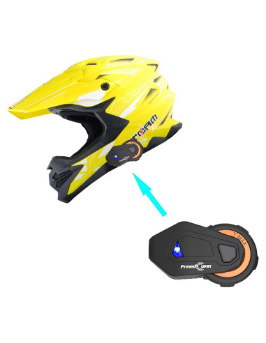 Casco 1Storm HF803 Motocross Adulto Negro Mate S