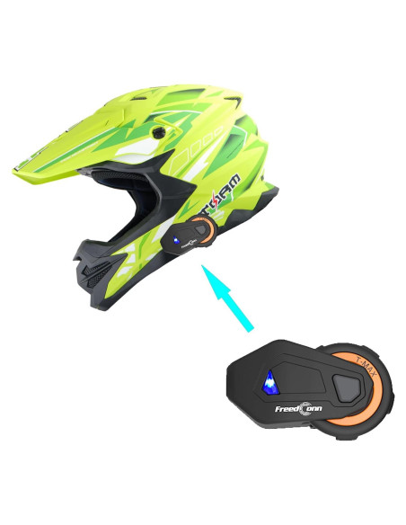 Casco 1Storm HF803 Motocross Adulto Negro Mate S