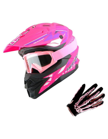 Casco 1Storm HF803 Motocross Adulto Negro Mate S