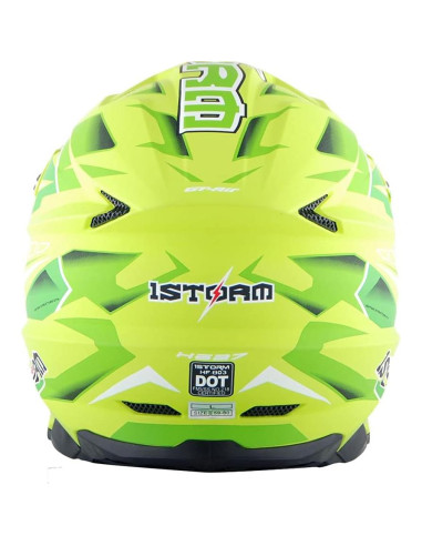 Casco 1Storm HF803 Motocross Adulto Negro Mate S