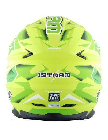 Casco 1Storm HF803 Motocross Adulto Negro Mate S