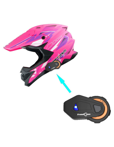 Casco 1Storm HF803 Motocross Adulto Negro Mate