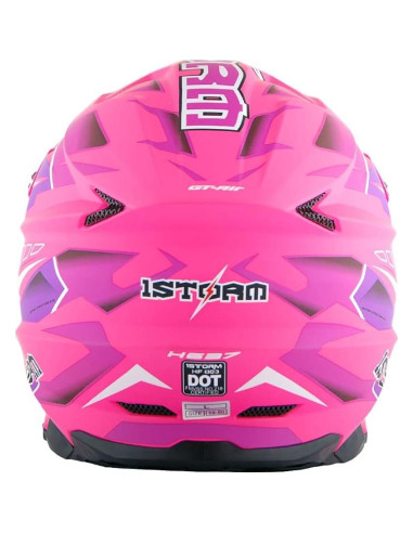 Casco 1Storm HF803 Motocross Adulto Negro Mate