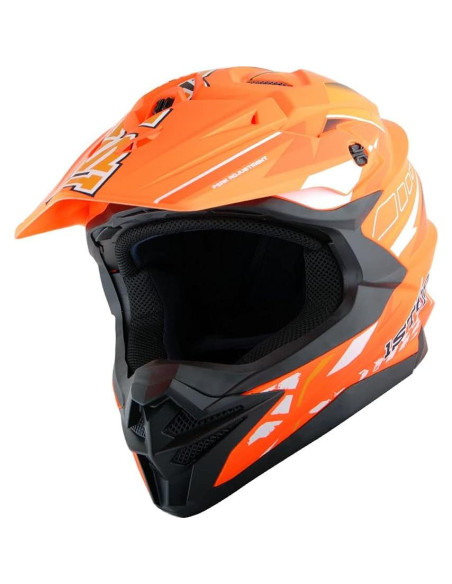Casco 1Storm HF803 Motocross Adulto Negro Mate 53-54 cm