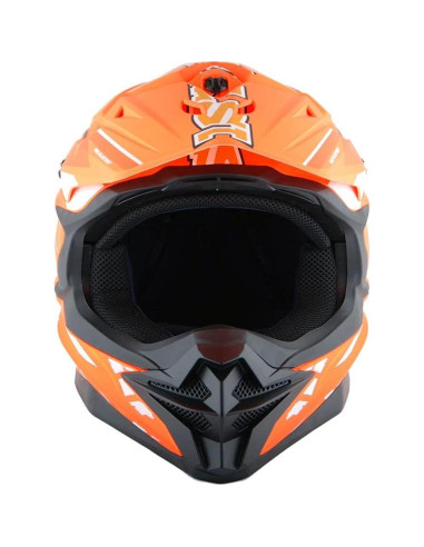 Casco 1Storm HF803 Motocross Adulto Negro Mate 53-54 cm